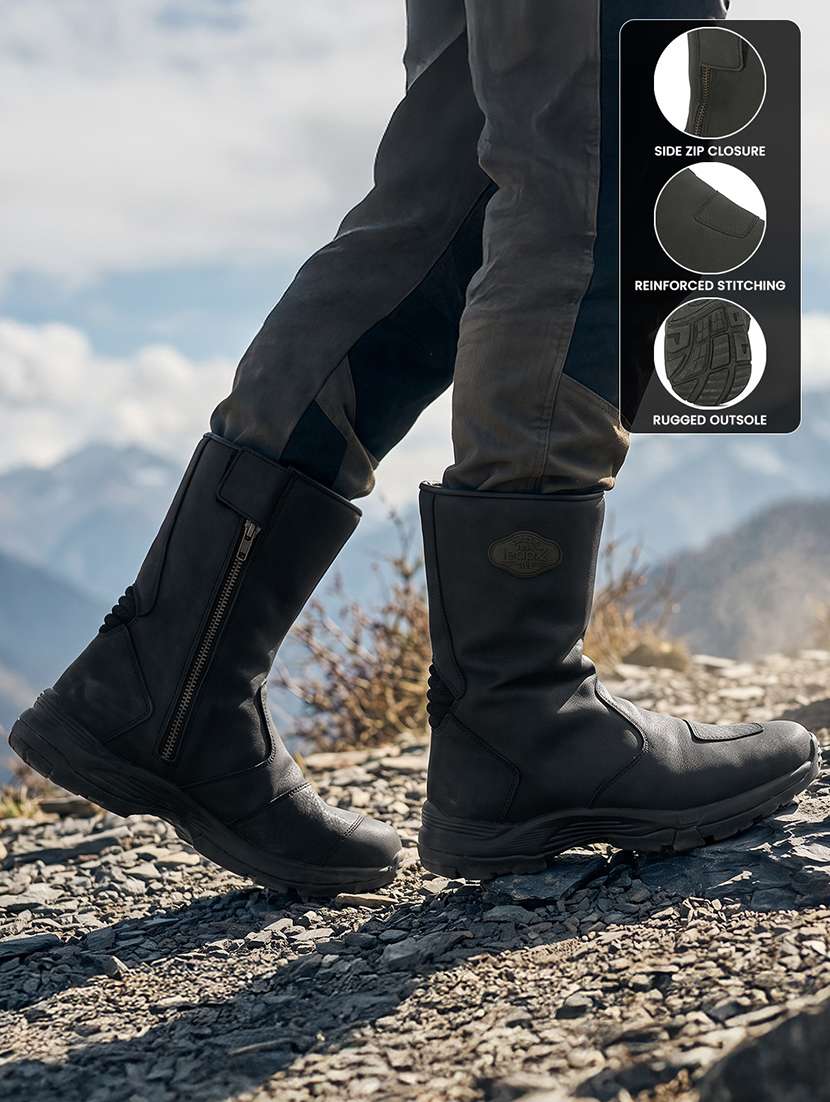 Men Black High Ankle Boot - 22700799 -  Standard Image - 4