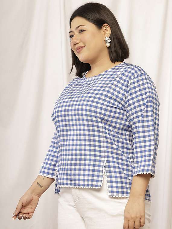 Women Printed Three Quarter Sleeves Regular Top - 22700815 -  Standard Image - 1