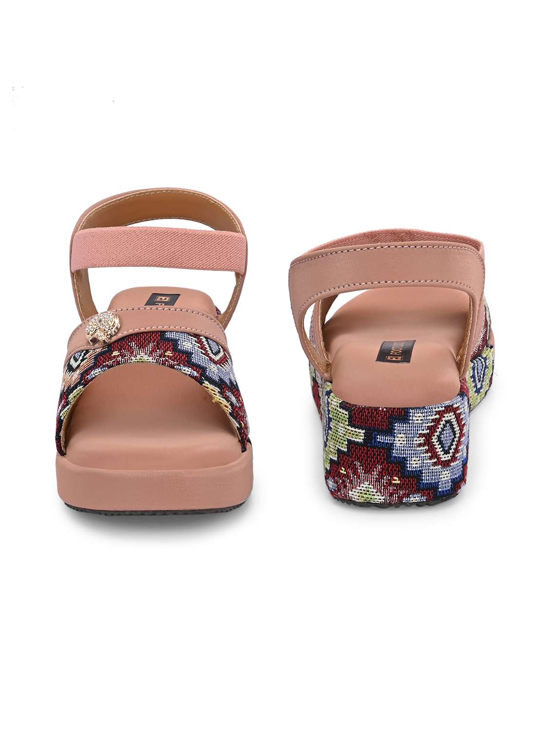 Women Embroidered Ankle Strap Wedges - 22701020 -  Standard Image - 4