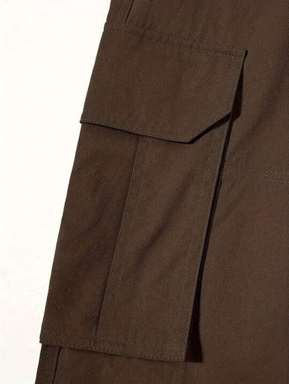 Men Solid Mid Rise Regular Fit Cargo - 22701439 -  Standard Image - 4