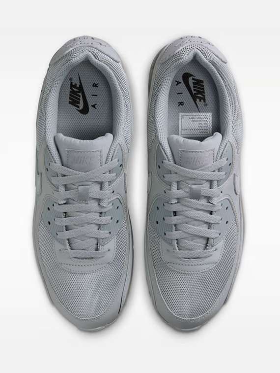 Nike Air Max 90 Grey Lace Up Sneaker - 22701637 -  Standard Image - 4