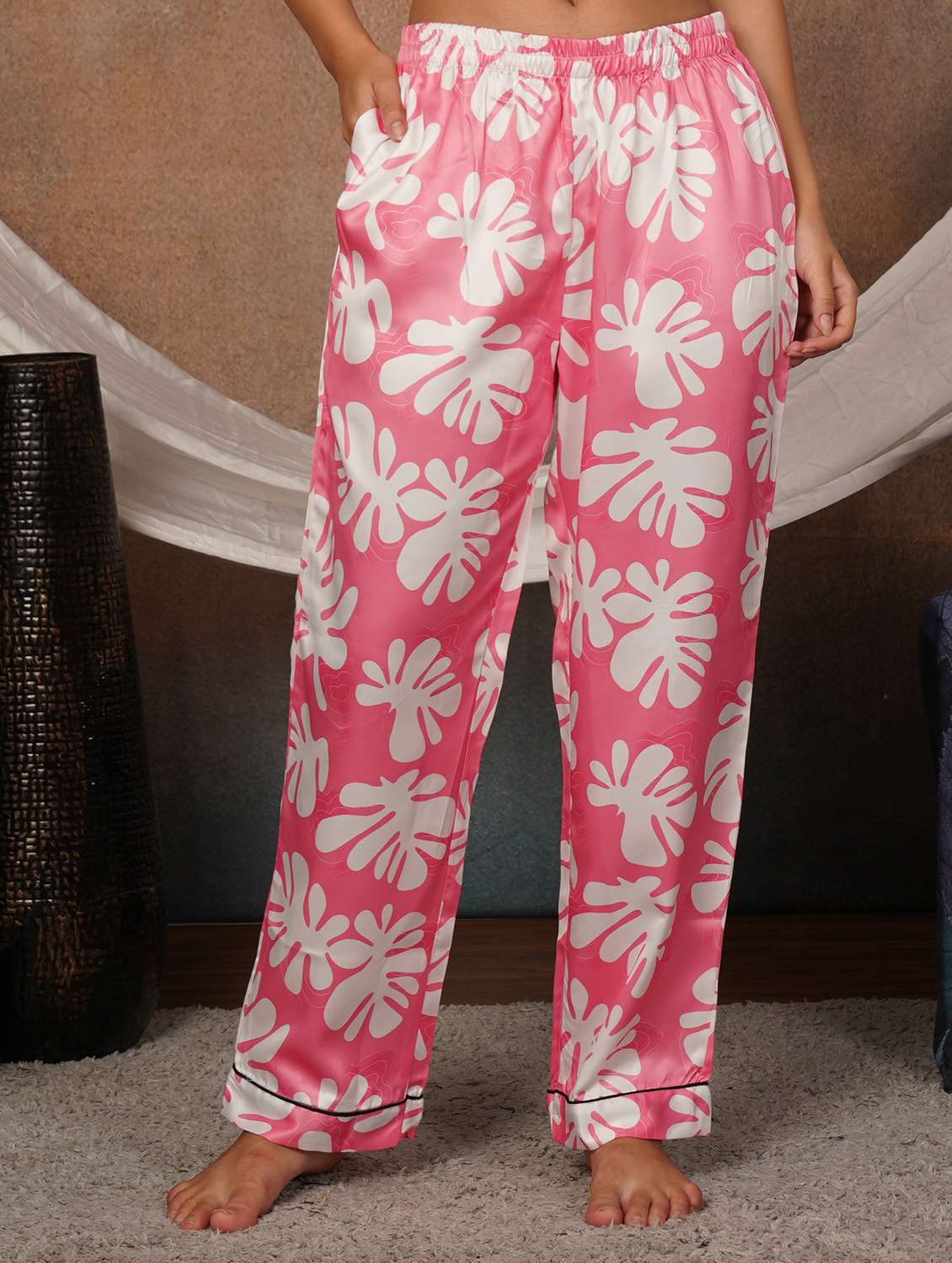 Women Printed Long Sleeves Nightwear Set - 22702475 -  Standard Image - 6