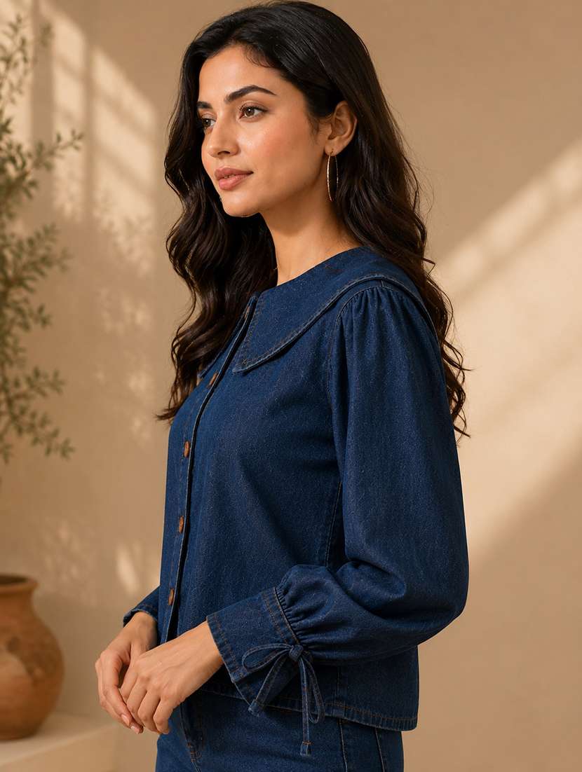 Women Solid Long Sleeves Regular Shirt - 22702486 -  Standard Image - 1