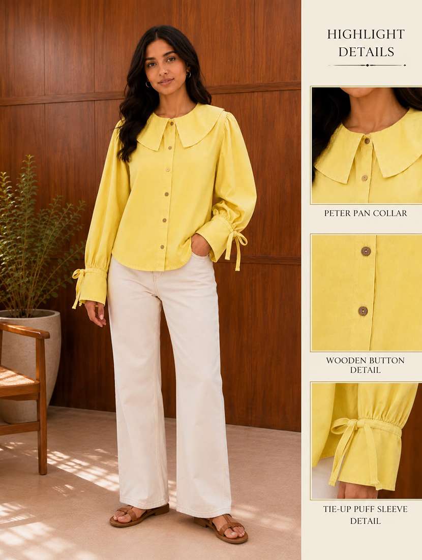 Women Solid Long Sleeves Regular Shirt - 22702487 -  Standard Image - 4