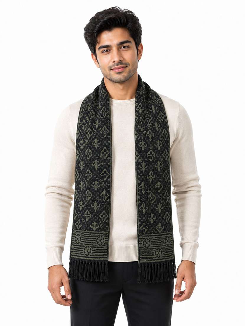 Unisex Self Design Reversible Muffler - 22702505 -  Standard Image - 1
