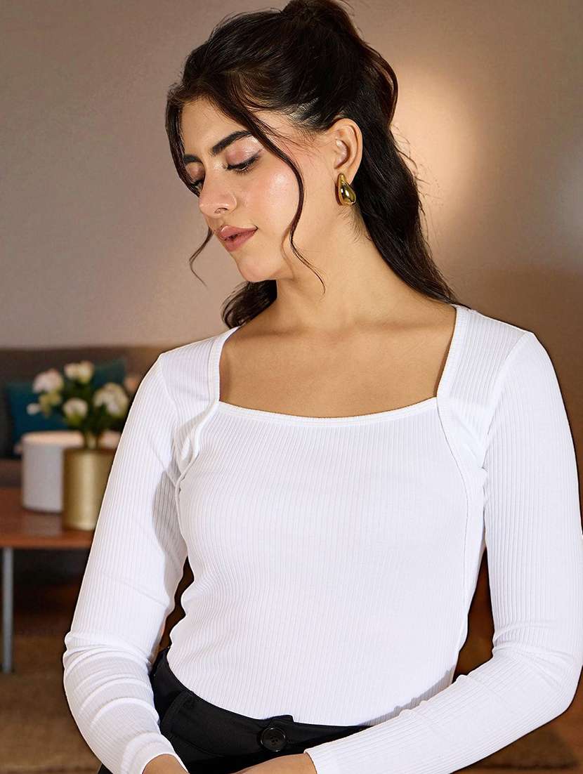 Women Solid Long Sleeves Regular Top - 22702820 -  Standard Image - 1