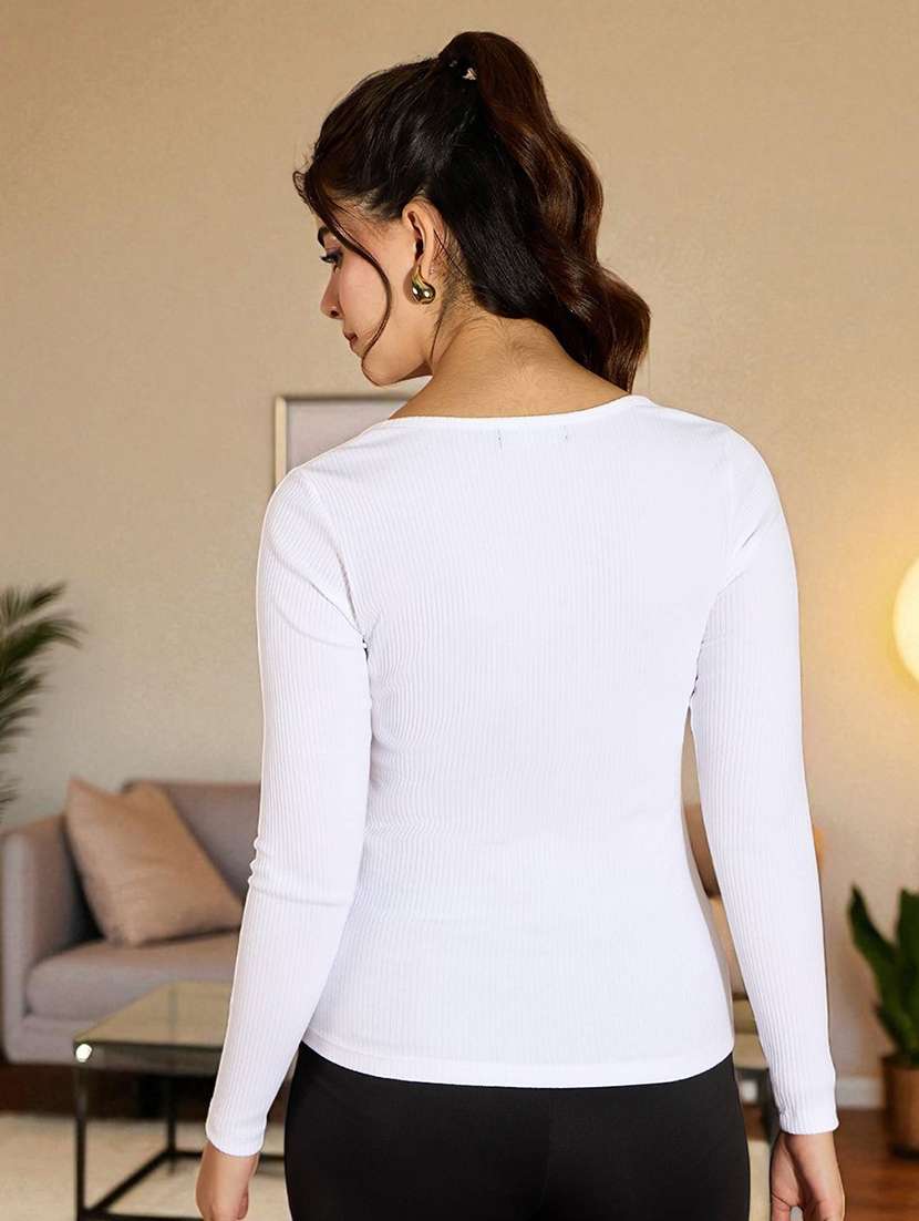 Women Solid Long Sleeves Regular Top - 22702820 -  Standard Image - 4