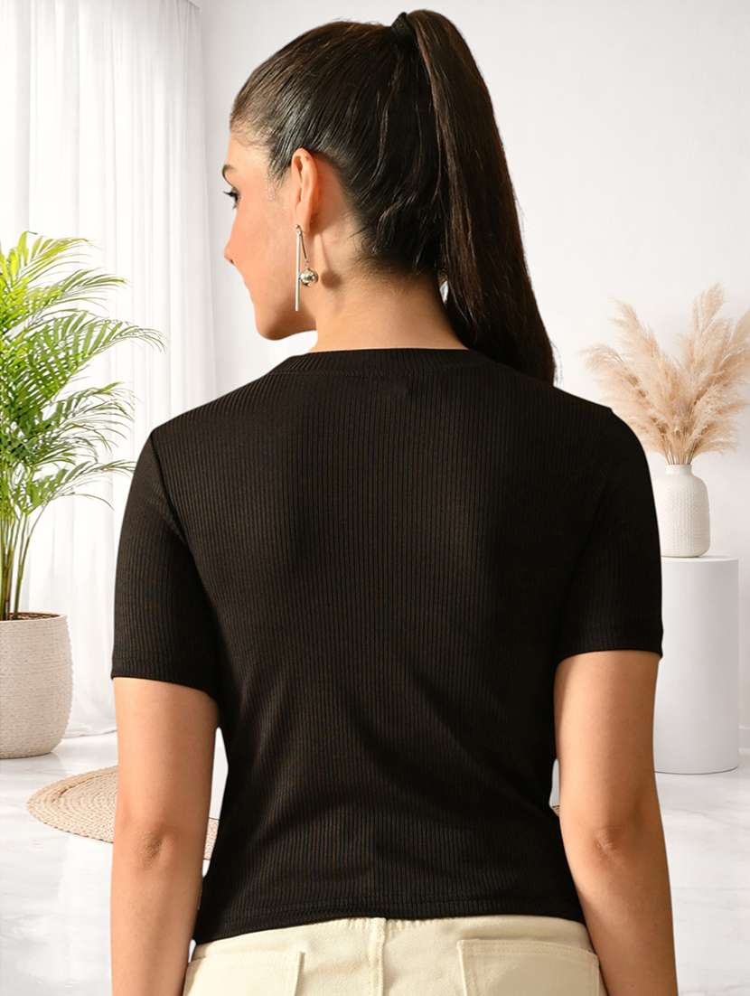 Women Embellished Short Sleeves Regular Top - 22702830 -  Standard Image - 4