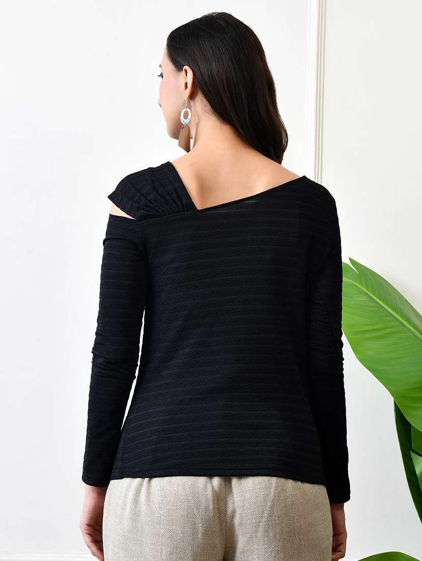 Women Self Design Long Sleeves Regular Top - 22702869 -  Standard Image - 4