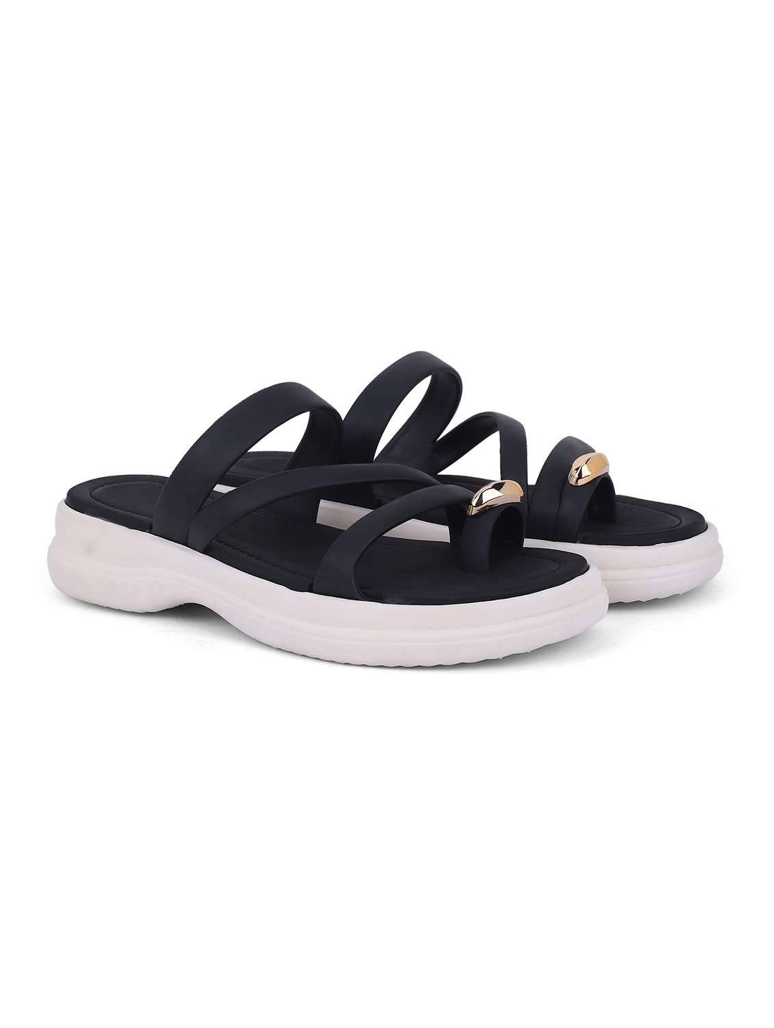 Women Solid One Toe Flat Sandal - 22702956 -  Standard Image - 1