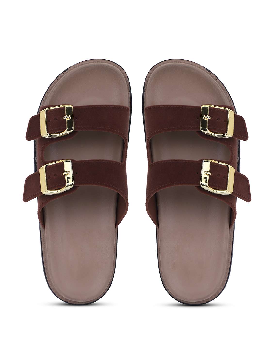 Women Solid Slip On Slides - 22702963 -  Standard Image - 4