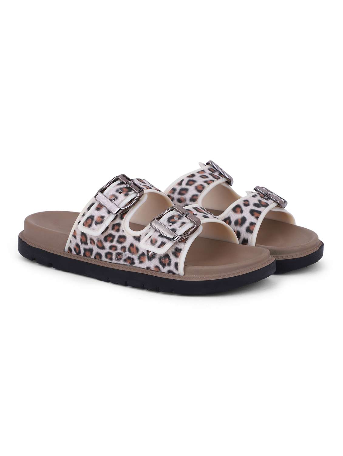 Women Printed Slip On Slides - 22702966 -  Standard Image - 1