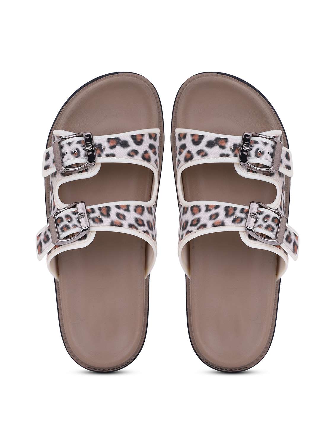 Women Printed Slip On Slides - 22702966 -  Standard Image - 4