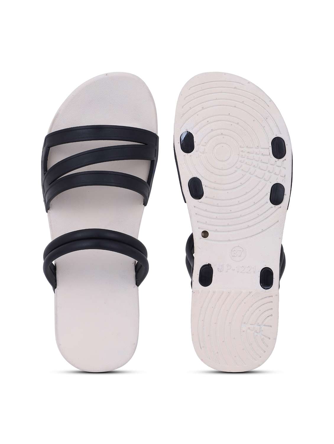 Women Solid Slip On Slides - 22702978 -  Standard Image - 4