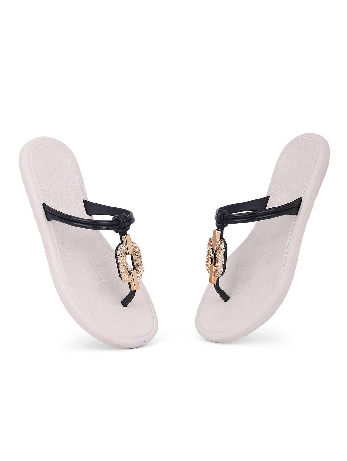 Women Embellished Toe Separator Slipper - 22702987 -  Standard Image - 1