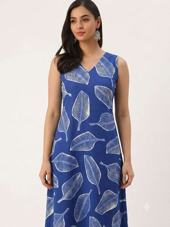 Women Printed Sleeveless A-line Dress - 22703031 -  Standard Image - 1
