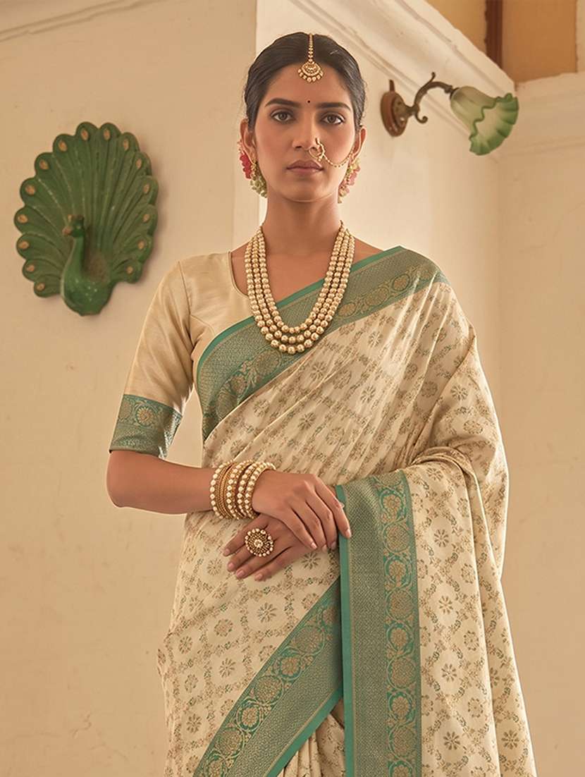 Women Self Design Banarasi Saree With Blouse - 22703332 -  Standard Image - 1
