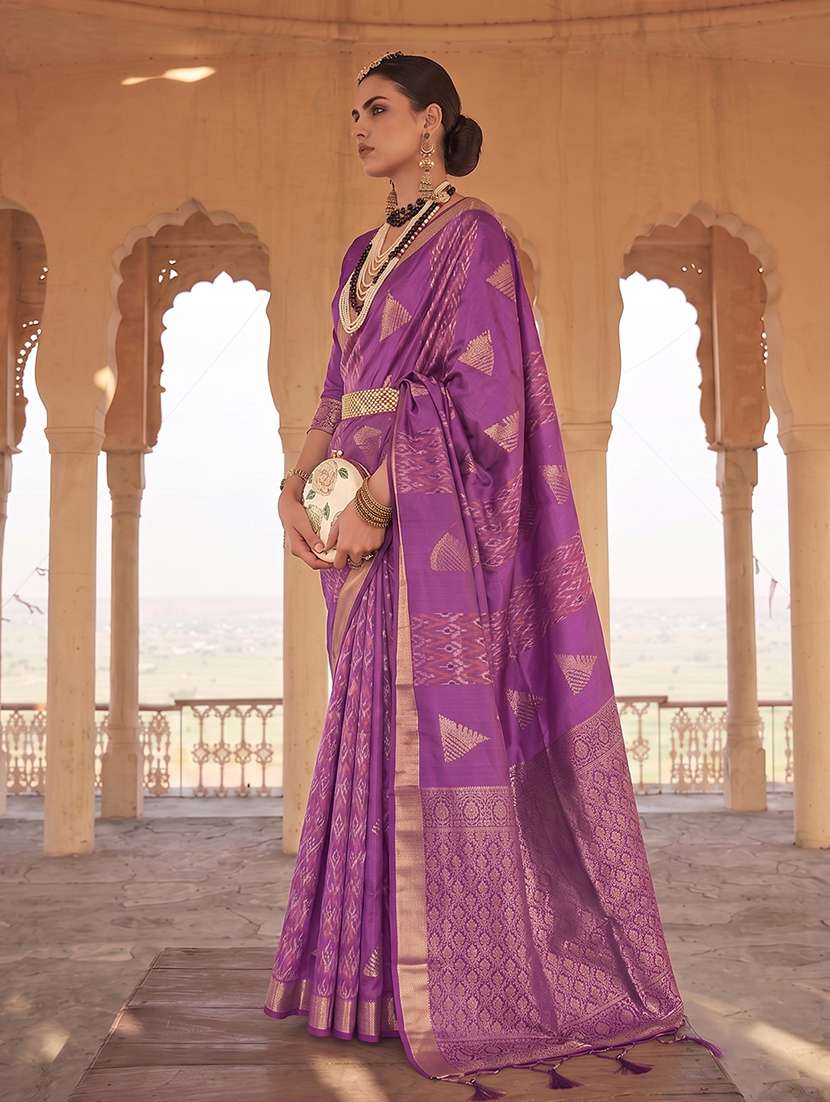 Women Self Design Banarasi Saree With Blouse - 22703533 -  Standard Image - 1