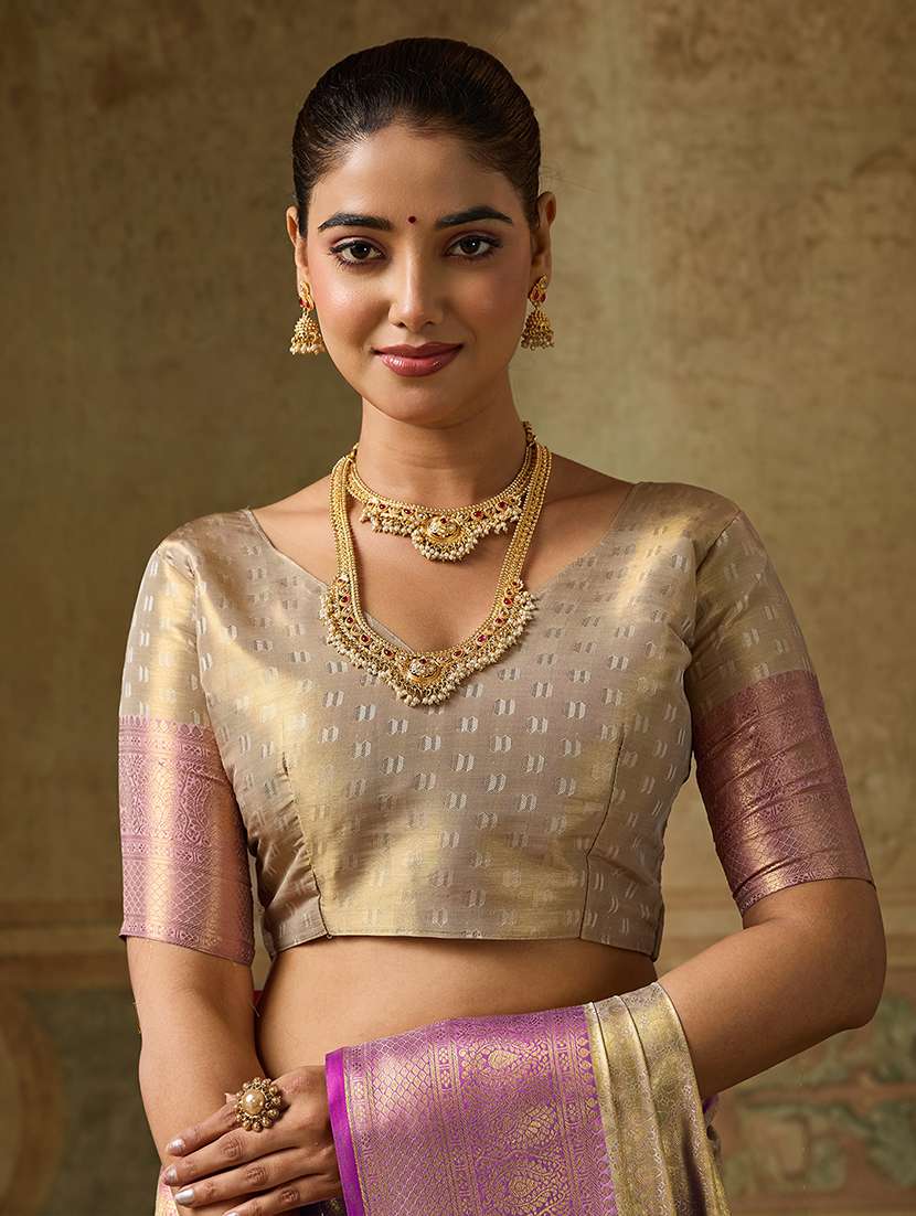 Women Self Design Banarasi Saree With Blouse - 22703549 -  Standard Image - 1