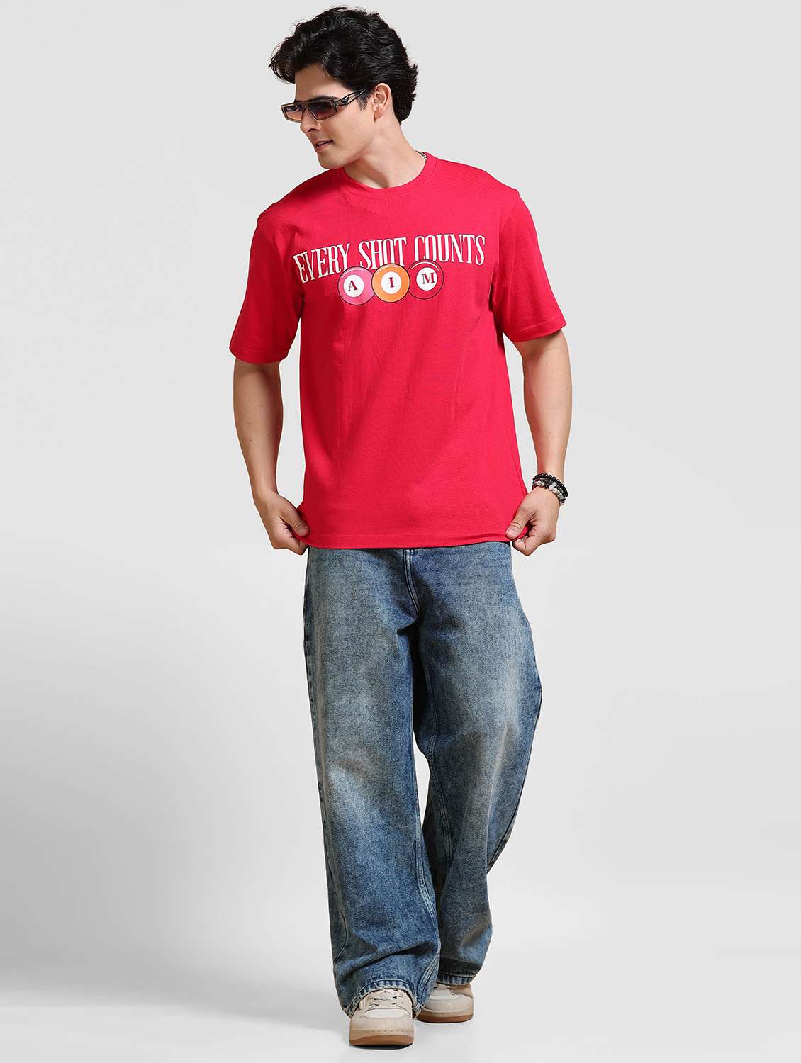 Men Printed Short Sleeve Loose Fit T-shirt - 22704355 -  Standard Image - 4