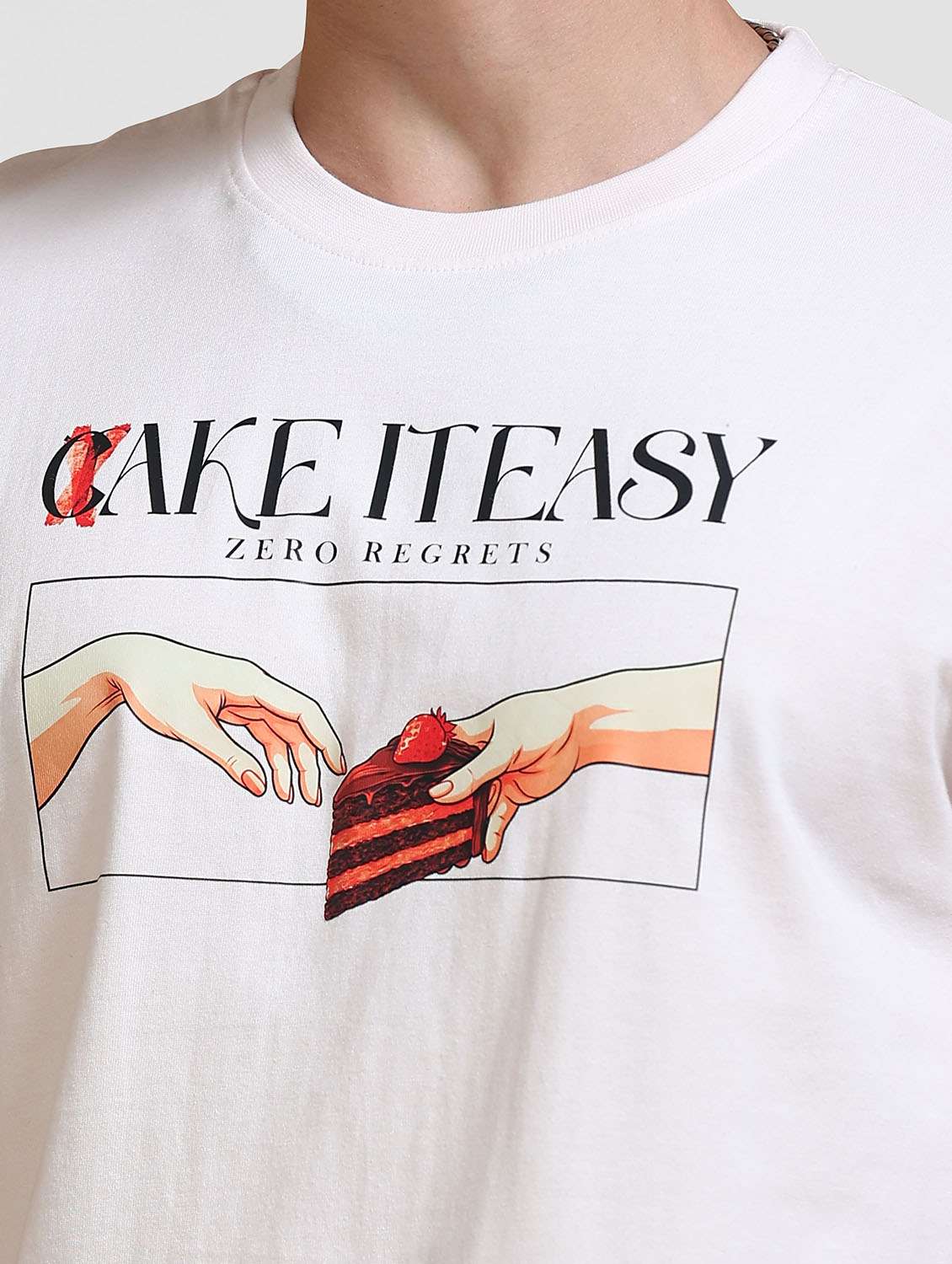 Men Printed Short Sleeve Loose Fit T-shirt - 22704357 -  Standard Image - 1