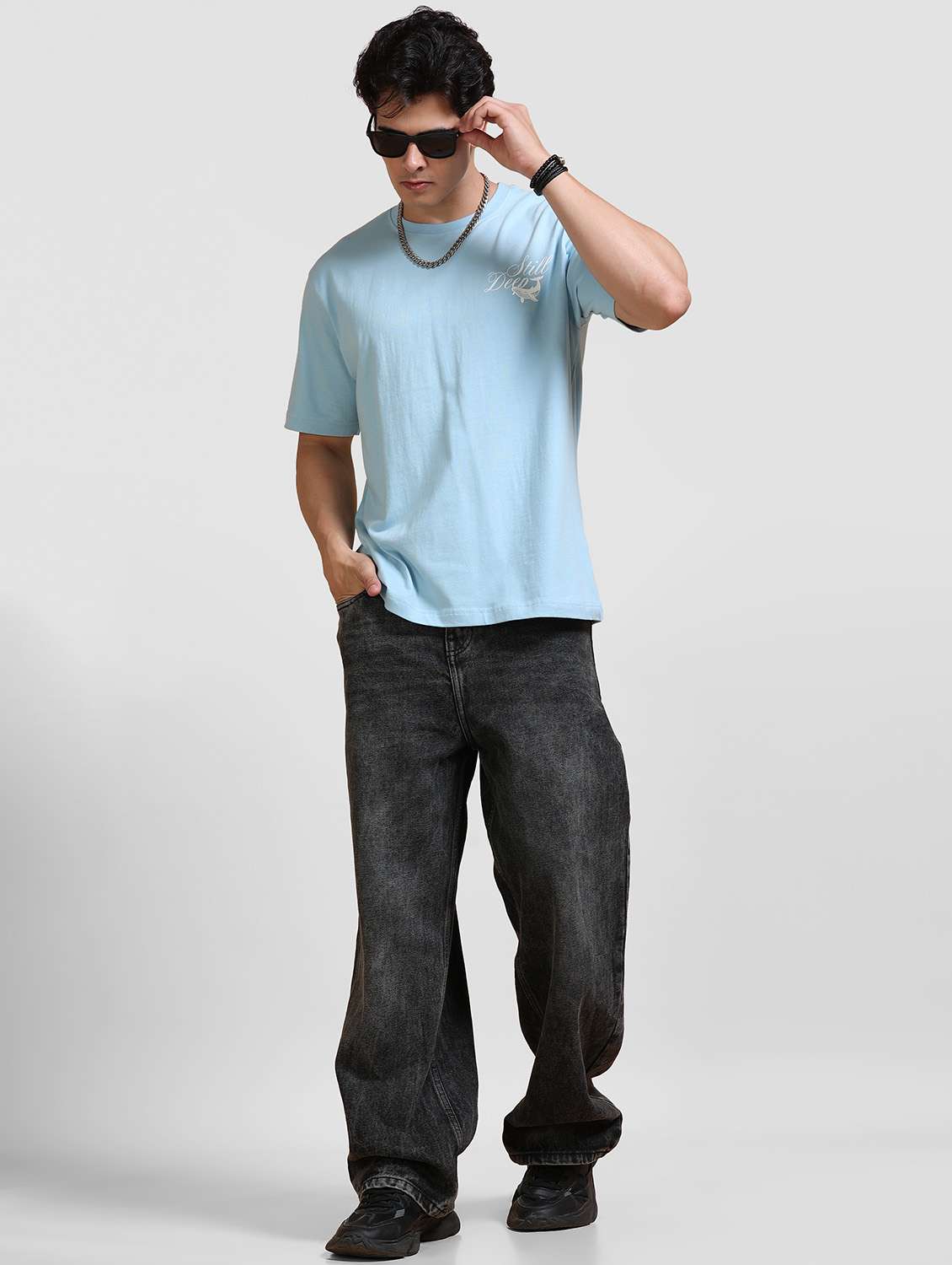 Men Printed Short Sleeve Loose Fit T-shirt - 22704373 -  Standard Image - 4