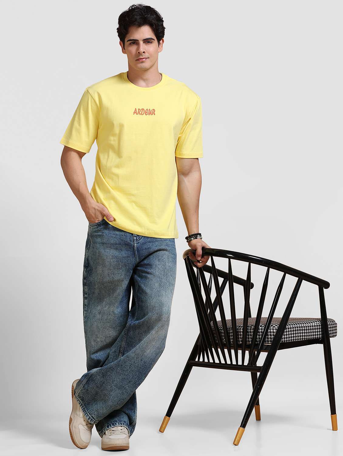 Men Printed Short Sleeve Loose Fit T-shirt - 22704379 -  Standard Image - 4