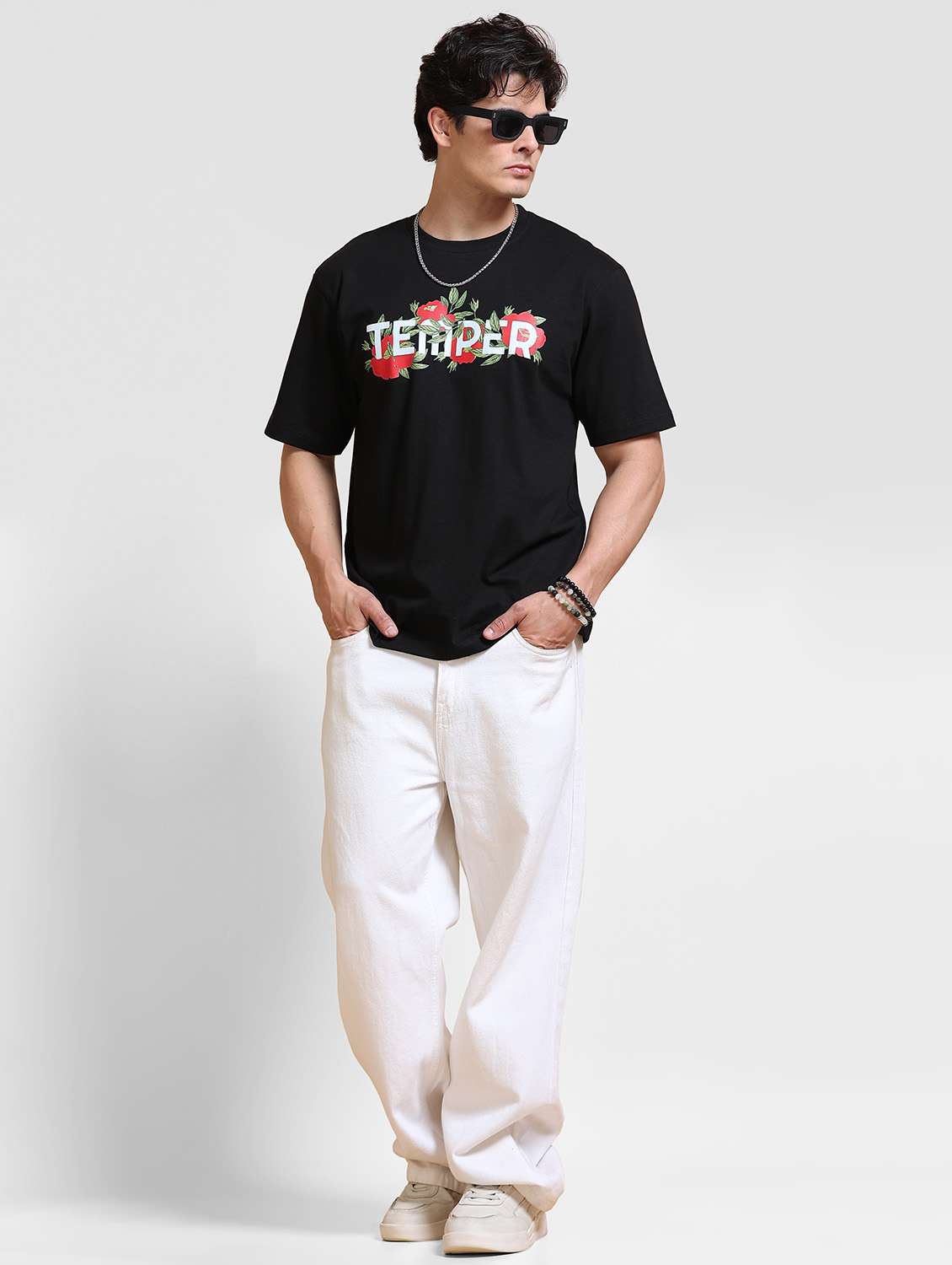 Men Printed Short Sleeve Loose Fit T-shirt - 22704383 -  Standard Image - 4