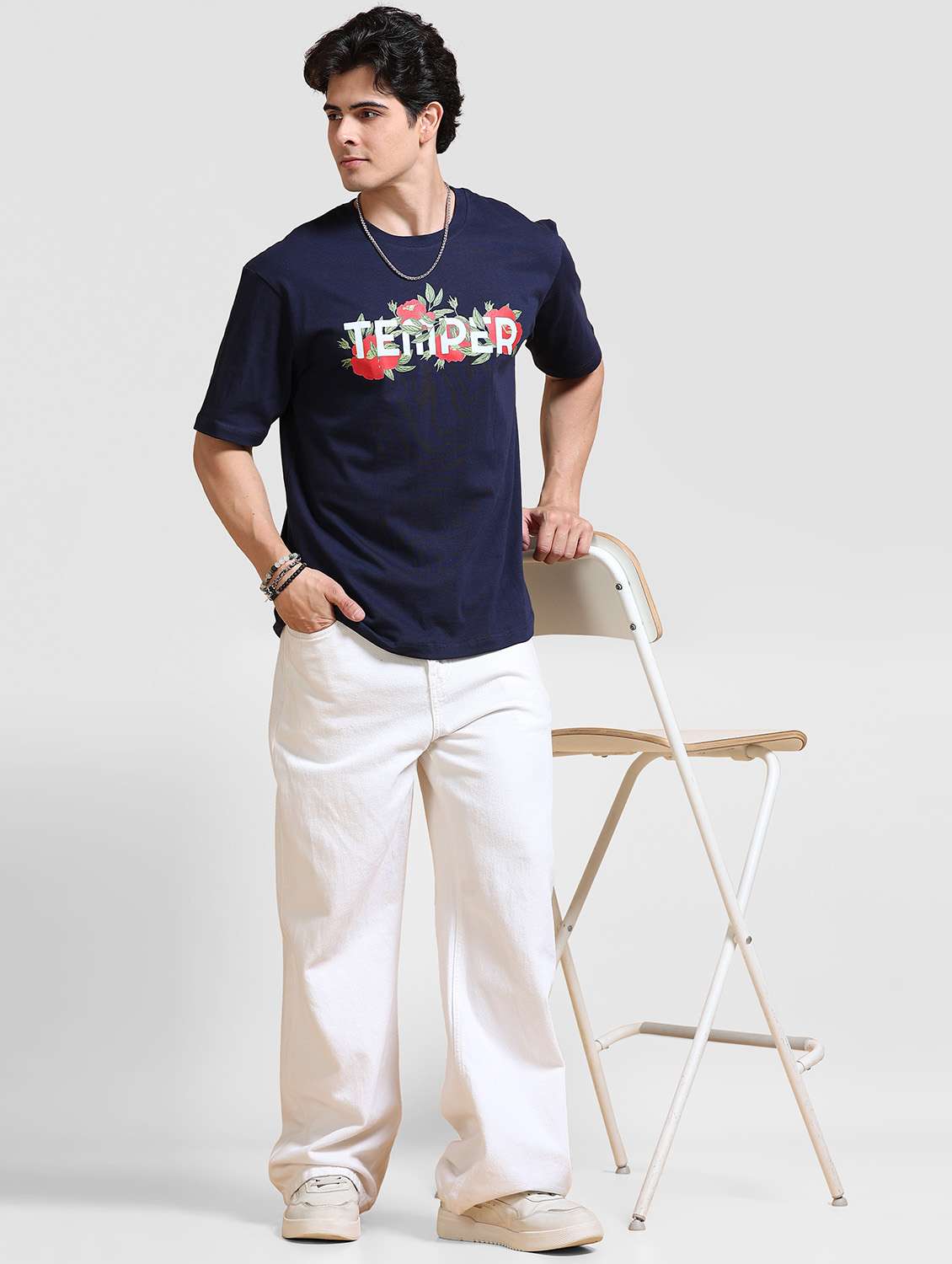 Men Printed Short Sleeve Loose Fit T-shirt - 22704384 -  Standard Image - 4