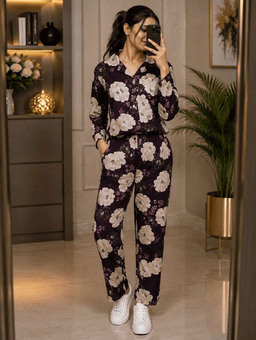 Women Printed Long Sleeves Ethnic Co-ord Set - 22704632 -  Standard Image - 1