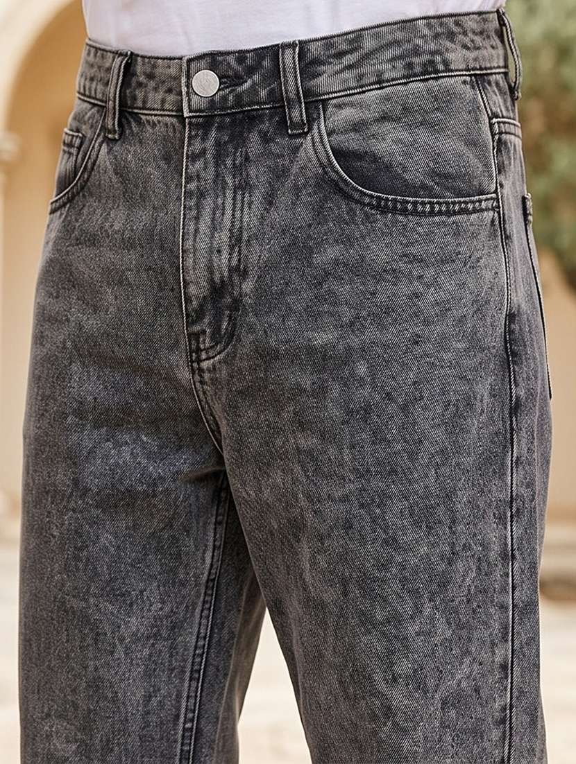 Men Washed Mid Rise Full Length Bootcut Jeans - 22704781 -  Standard Image - 1