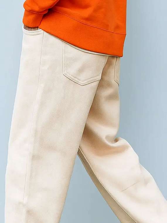 Men Plain Mid Rise Full Length Baggy Jeans - 22704838 -  Standard Image - 1