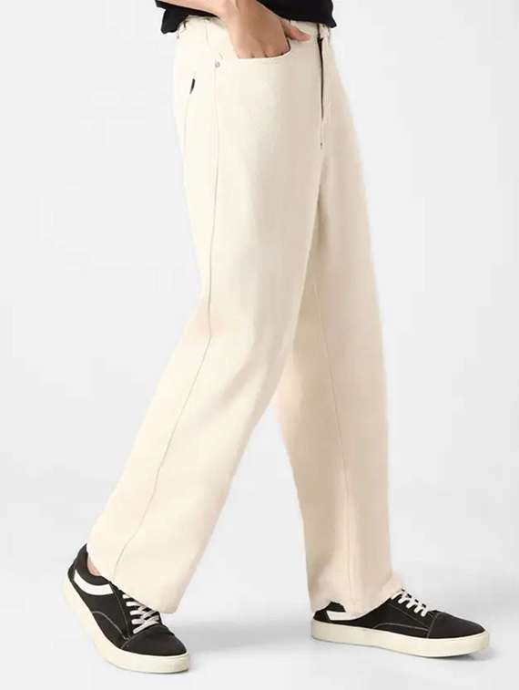 Men Plain Mid Rise Full Length Baggy Jeans - 22704848 -  Standard Image - 1