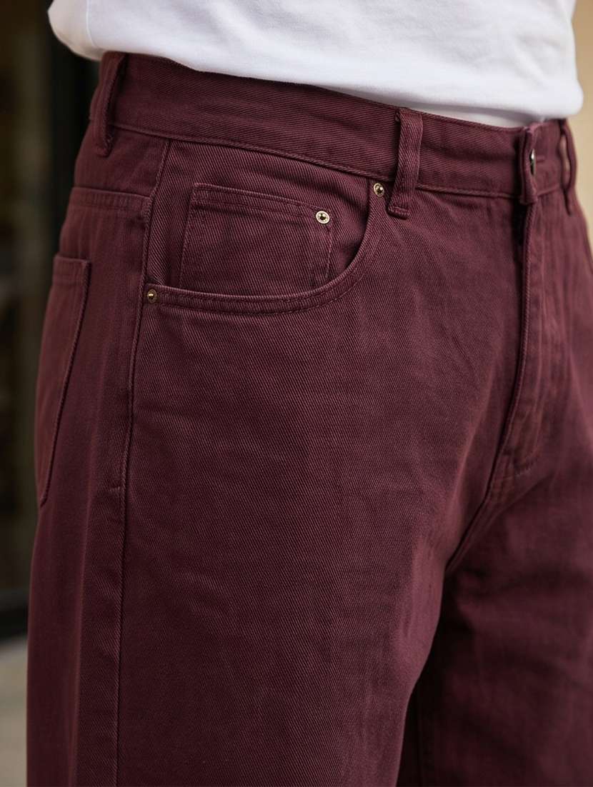 Men Plain Mid Rise Full Length Baggy Jeans - 22704851 -  Standard Image - 1