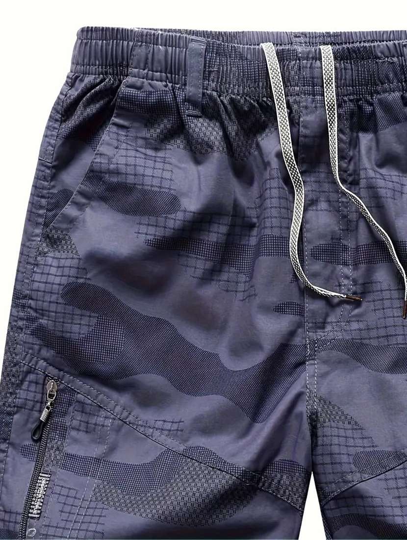 Men Printed Mid Rise Regular Fit Three Fourth Shorts - 22704882 -  Standard Image - 4