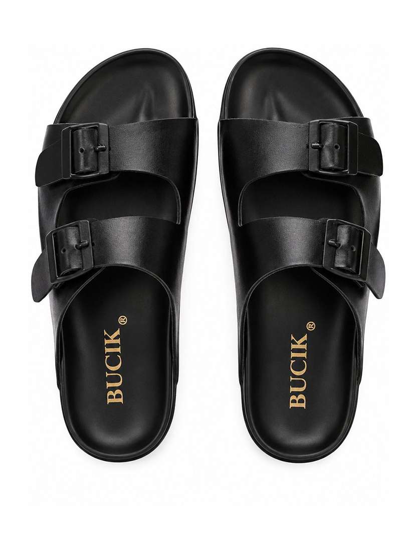 Men Solid Slip On Sandal - 22705588 -  Standard Image - 4
