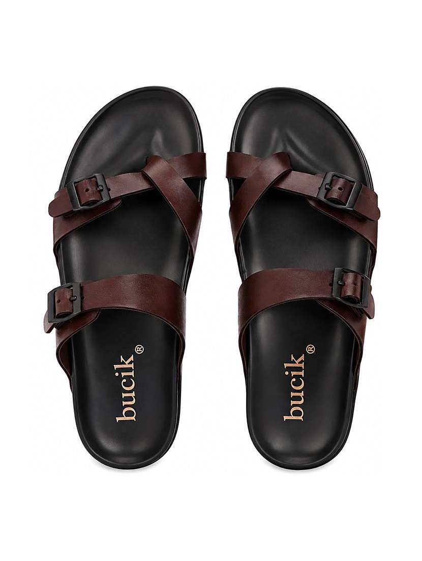 Men Solid One Toe Sandal - 22705591 -  Standard Image - 4