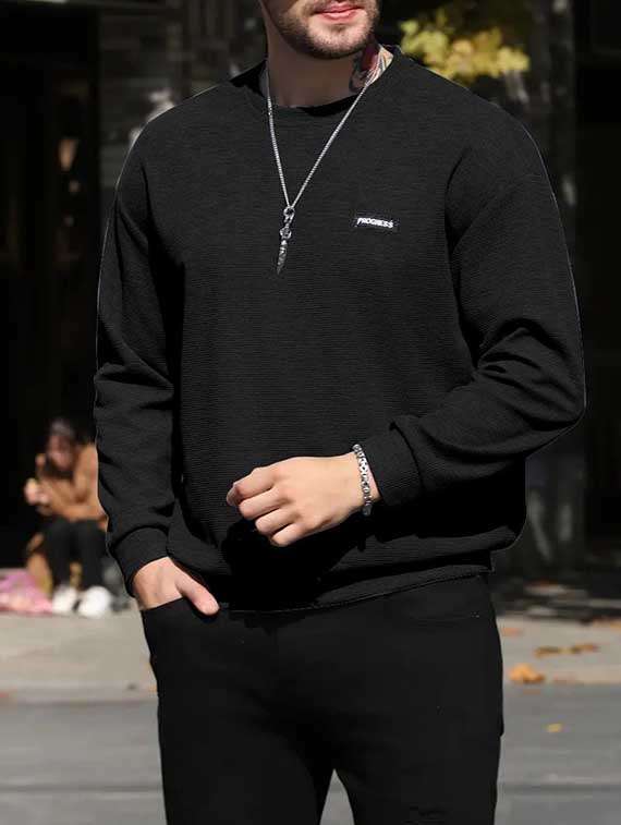 Men Pack Of 2 Solid Long Sleeves Sweatshirt - 22705998 -  Standard Image - 1