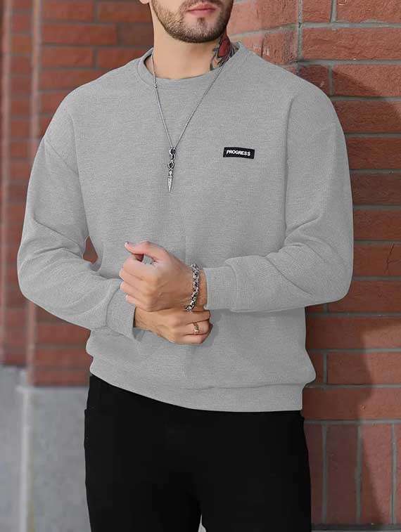 Men Pack Of 2 Solid Long Sleeves Sweatshirt - 22706006 -  Standard Image - 1
