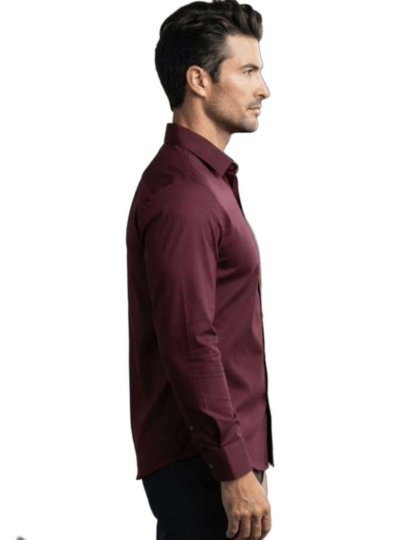 Men Solid Long Sleeves Regular Fit Casual Shirt - 22706035 -  Standard Image - 1