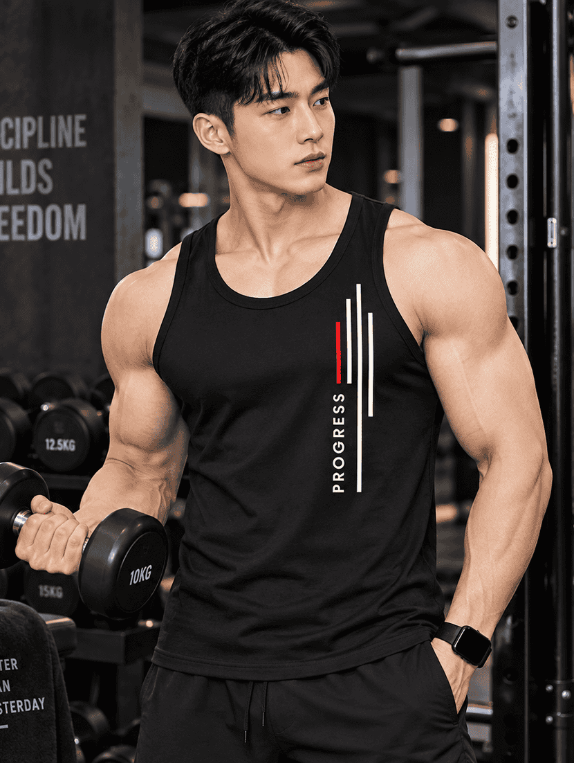 Men Printed Sleeveless Vest - 22706083 -  Standard Image - 1