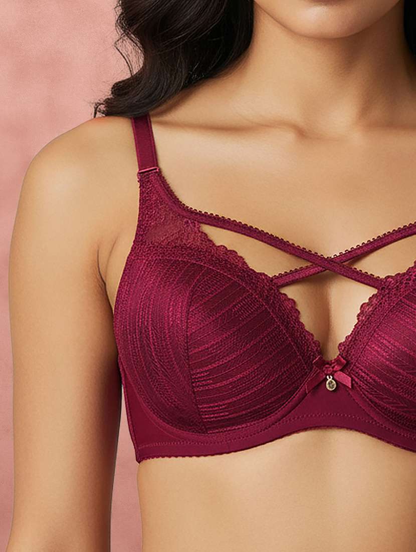 Women Self Design Half Coverage Push Up Bra - 22707255 -  Standard Image - 1