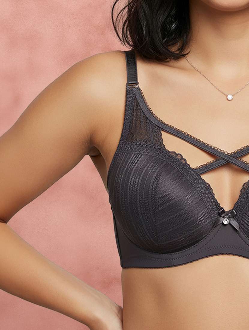 Women Self Design Half Coverage Push Up Bra - 22707258 -  Standard Image - 1