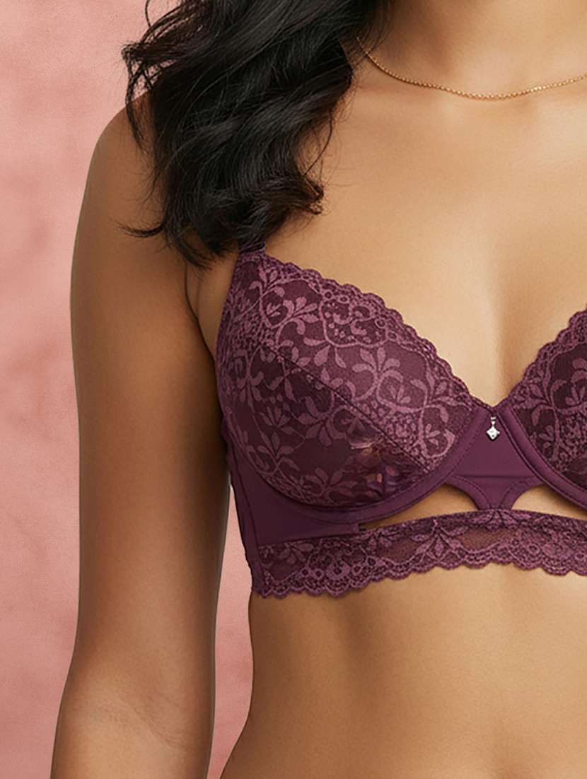 Women Self Design Half Coverage Push Up Bra - 22707261 -  Standard Image - 1