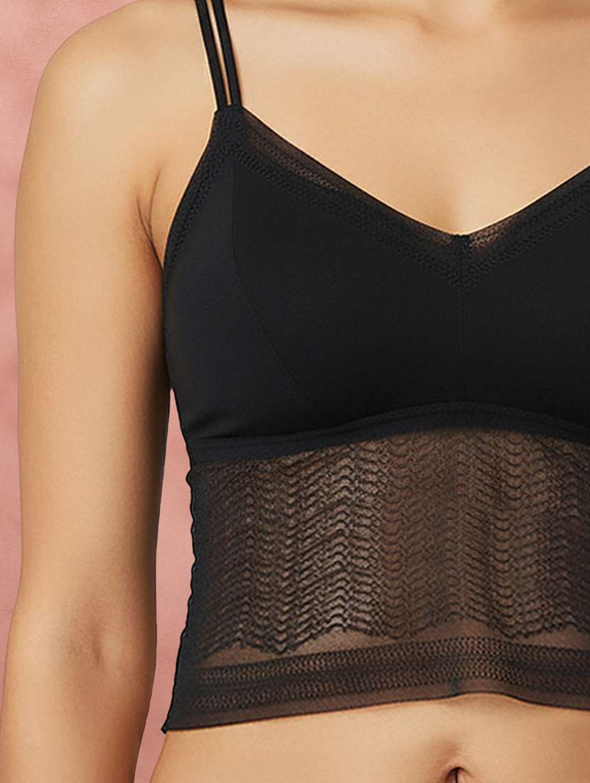 Women Self Design Three Fourth Coverage Bralette - 22707274 -  Standard Image - 1