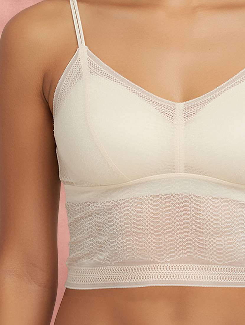 Women Self Design Three Fourth Coverage Bralette - 22707275 -  Standard Image - 1