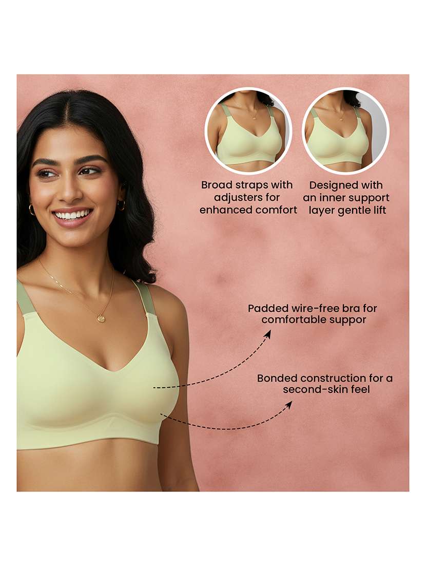 Women Solid Three Fourth Coverage T-shirt Bra - 22707277 -  Standard Image - 4