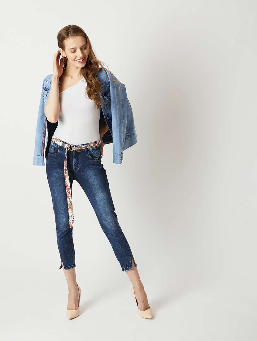 Women Solid Long Sleeves Denim Jacket - 22719316 -  Standard Image - 4