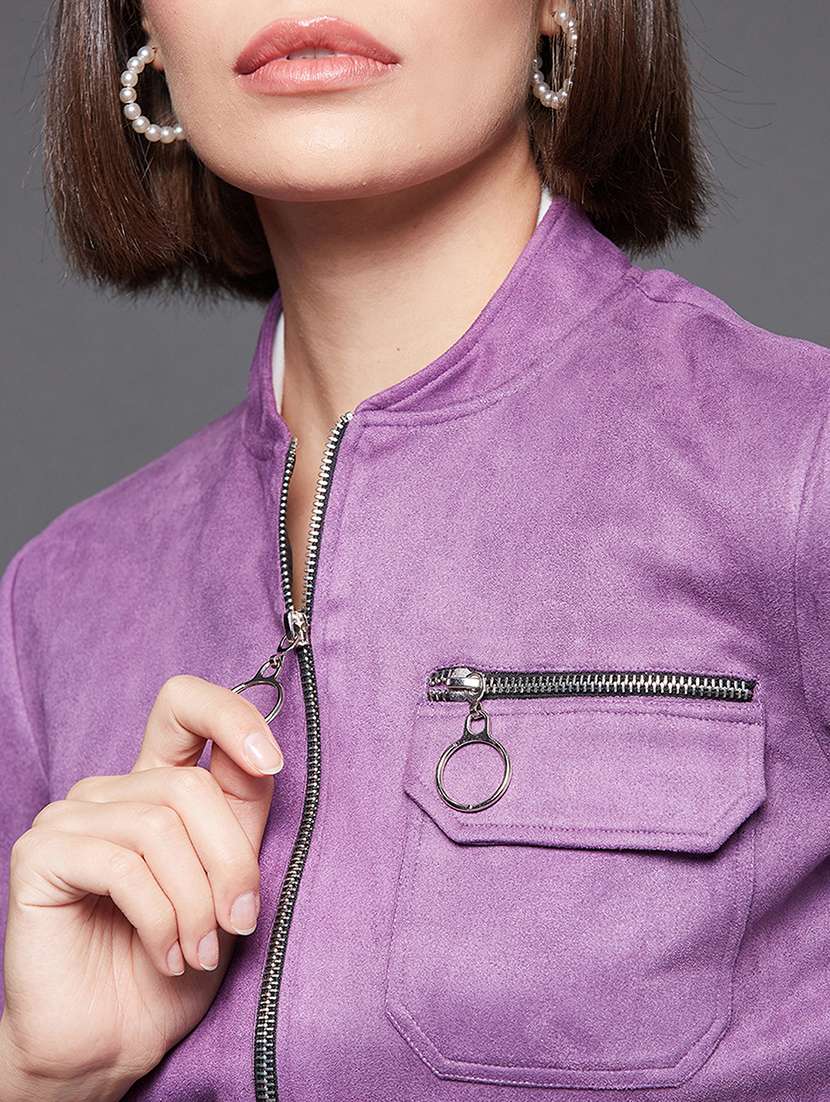 Women Solid Long Sleeves Regular Jacket - 22719352 -  Standard Image - 1
