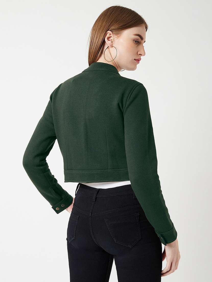 Women Solid Long Sleeves Regular Coat - 22719360 -  Standard Image - 4